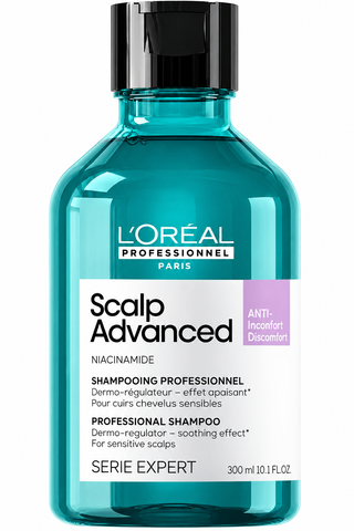 Шампунь заспокійливий для чутливої та подразненої шкіри голови L'Oreal Professionnel Serie Expert Scalp Advanced Anti-Discomfort Dermo-Regulator Shampoo 300 мл lp-se-sa-shaddr фото