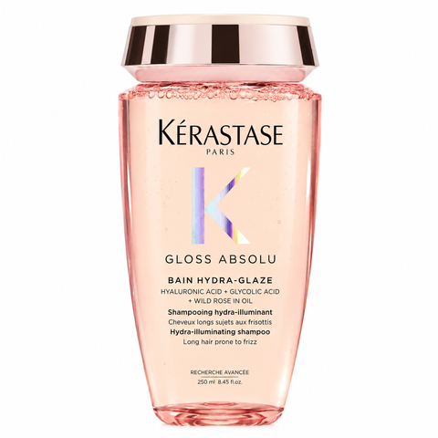 Увлажняющий шампунь-ванна для блеска длинных непослушных волос K&eacute;rastase Gloss Absolu Bain Hydra-Glaze, 250 мл kerastase-bain-hydra-glaze фото