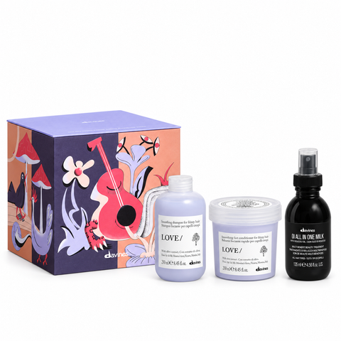 Подарунковий набір Davines LOVE SMOOTH KIT 2026 &mdash; для розгладження неслухняного волосся davines-70211 фото