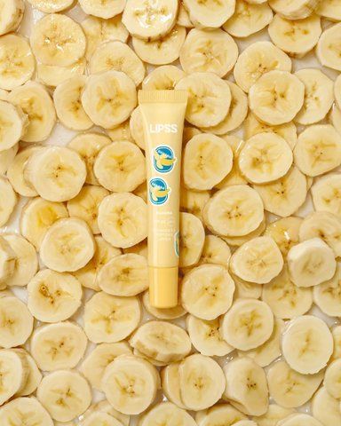 Блиск для губ LIPSS Ceramides & Peptides Lipper Banana ніжно-рожевий з блискітками з ароматом "Стиглий банан" 12 мл lipss-banana фото