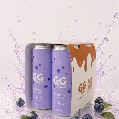 GG Food напій безалкогольний зі смаком "Лохина" 4х330 мл ggf-drink-lemblb фото