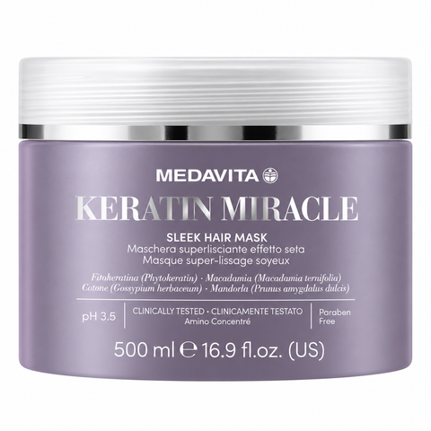 Medavita Keratin Miracle Маска ультрарозгладжувальна для пухнастого волосся, 500 мл medavita-keratin-miracle-02439 фото