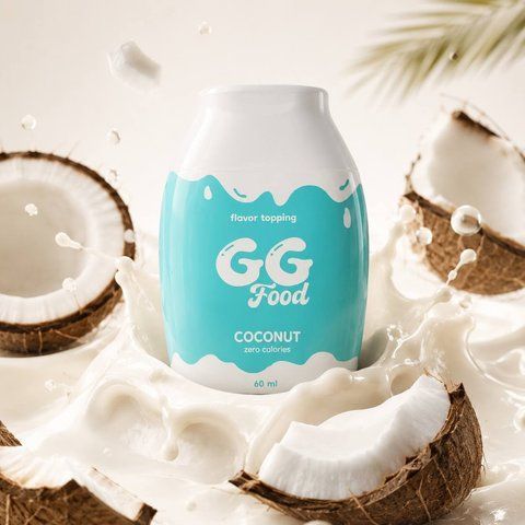 GG Food сироп зі смаком "Кокос" 60мл ggf-syrupcoc фото