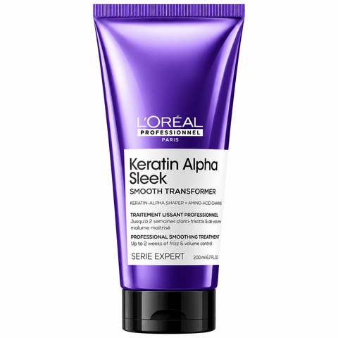 Трансформер для гладкості та контролю пухнасті волосся L'Oreal Professionnel Serie Expert Keratin Alpha Sleek Smooth Transformer 200 мл lp-se-kas-t фото
