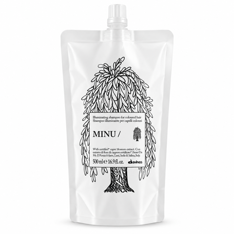 Шампунь для сохранения цвета окрашенных волос в формате рефила Davines Essential Haircare MINU Shampoo 500 мл d-ess-mnsh фото